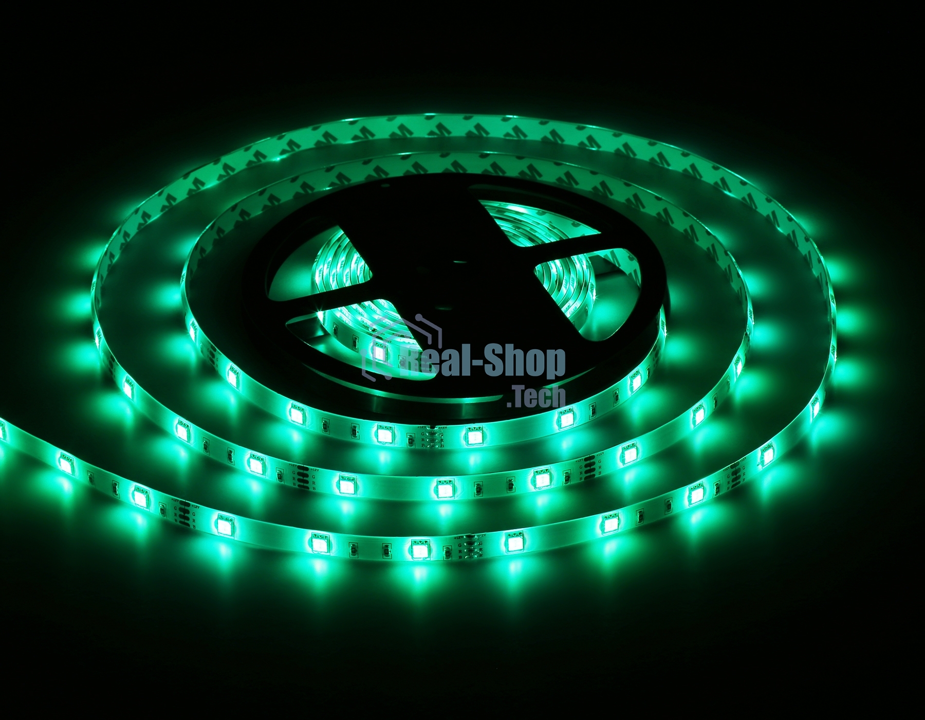 Светодиодная лента Ambrella light GS2301 5050 30Led/ 7.2W m/ 12V IP65 RGB/ 5000*10*2.87mm (4 конт.)