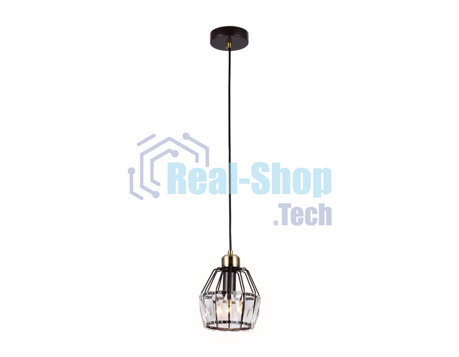 Светильник Ambrella light TR5875 DCF/SB темный кофе/бронза E14 max 40W D150*650