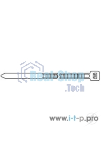 Стяжка нейлоновая неоткрывающаяся Hyperline GT-370IC, безгалогенная (halogen free), 370x3.6 мм, (100 шт)