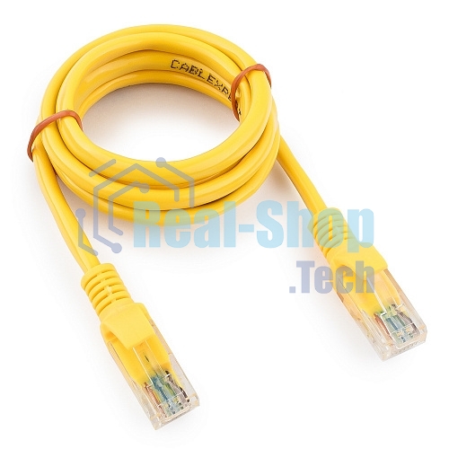 Патч-корд UTP Cablexpert cat.5e, 1м, литой, многожильный, желтый