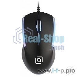 Мышь проводная Oklick 245M черный, 1000 dpi, USB, кнопки - 3