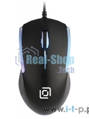Мышь проводная Oklick 245M черный, 1000 dpi, USB, кнопки - 3