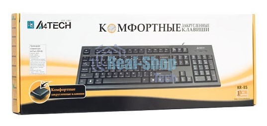 Клавиатура проводная A4Tech KR-85 USB черный