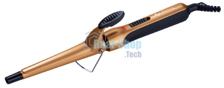 Щипцы для завивки волос Centek CT-2089 черный/золотистый, 13-25 мм, 200 °C, 1 режим