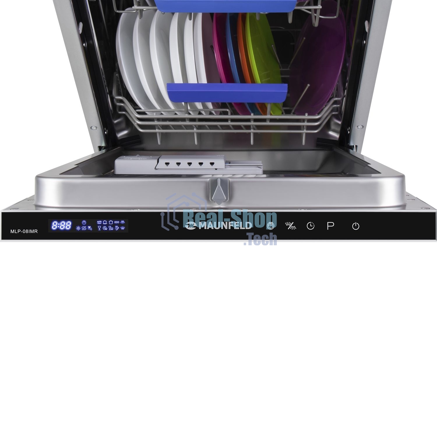 Встраиваемая посудомоечная машина Maunfeld MLP-08IMR, черный, 44.5 см, 10 компл., 47 дБ, класс A++