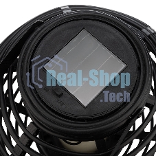 Декоративный фонарь Neon-night на солнечной батарее 20х20х22 см, черный плетеный корпус, теплый белый цвет свечения