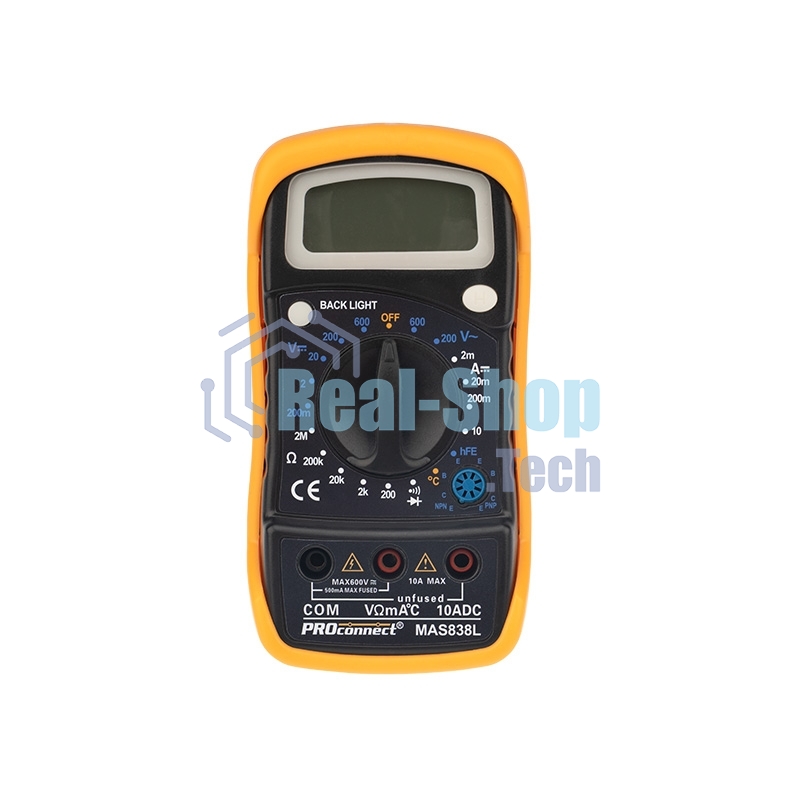 Инструменты PROconnect (13-3022) Универсальный мультиметр MAS838L(DT858L)