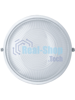 Светильник Navigator ЛОН NBL-R1-60-E27/WH 1х60Вт E27 IP54 (аналог НПБ 1301 бел. круг 60Вт)