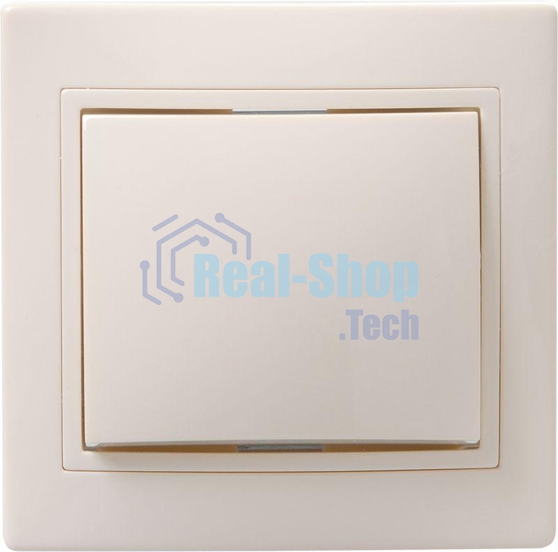 Выключатель IEK EVK10-K33-10-DM ВС10-1-0-ККм 1кл 10А КВАРТА (кремовый)