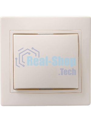 Выключатель IEK EVK10-K33-10-DM ВС10-1-0-ККм 1кл 10А КВАРТА (кремовый)