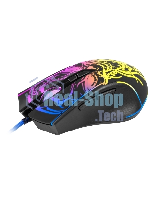 Мышь проводная Defender Bulletstorm GM-928 черный, 7200 dpi, USB, кнопки - 7