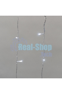 Гирлянда Neon-night Дождь светодиодный 2х1,5м, эффект мерцания, прозрачный провод, IP44, 230В, диоды БЕЛЫЕ, 150 LED