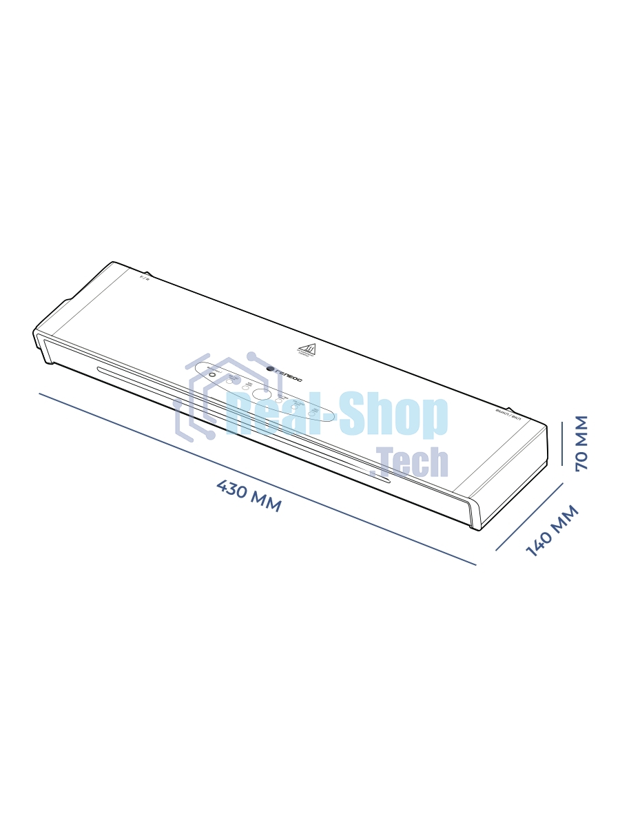 Ламинатор Heleos ЛМА34В белый/черный A3 (60-250мкм) 30 см/мин (4 вал.) хол.лам. лам.фото реверс