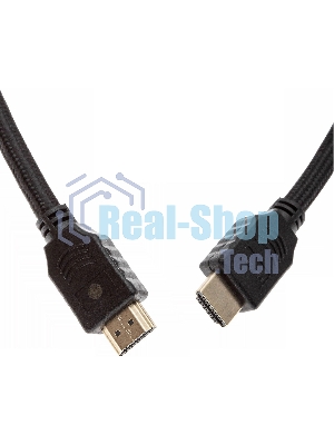 Кабель аудио-видео Cactus CS-HDMI.2-3 HDMI (m)/HDMI (m) 3м. позолоченные контакты черный
