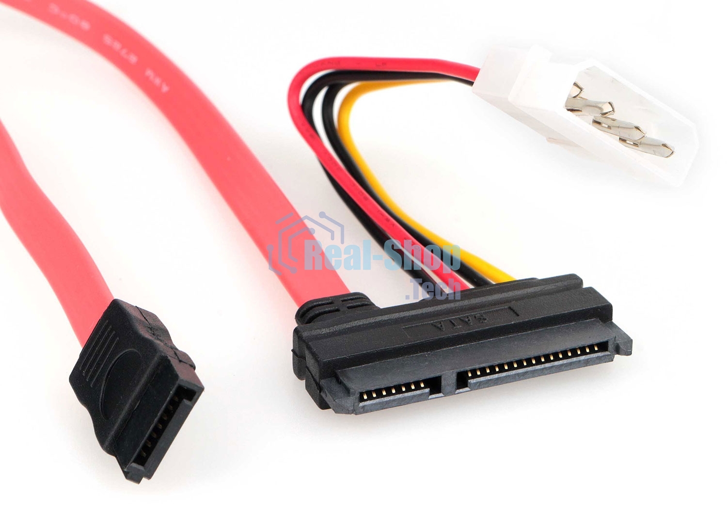Кабель Combo SATA Cablexpert CC-SATA-C1-N, Molex 4pin(M)+Sata 7pin(M)/Sata 15pin+7pin(F), медн.проводник, пакет