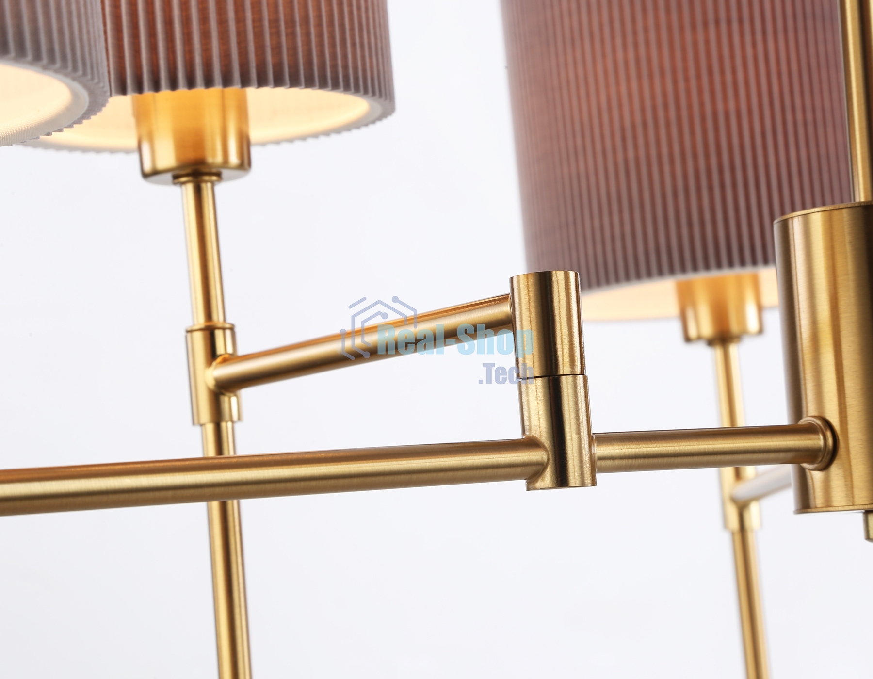 Люстра Ambrella light LH72381/6 BS/GR латунь/серый E14*6 max 40W D690*705