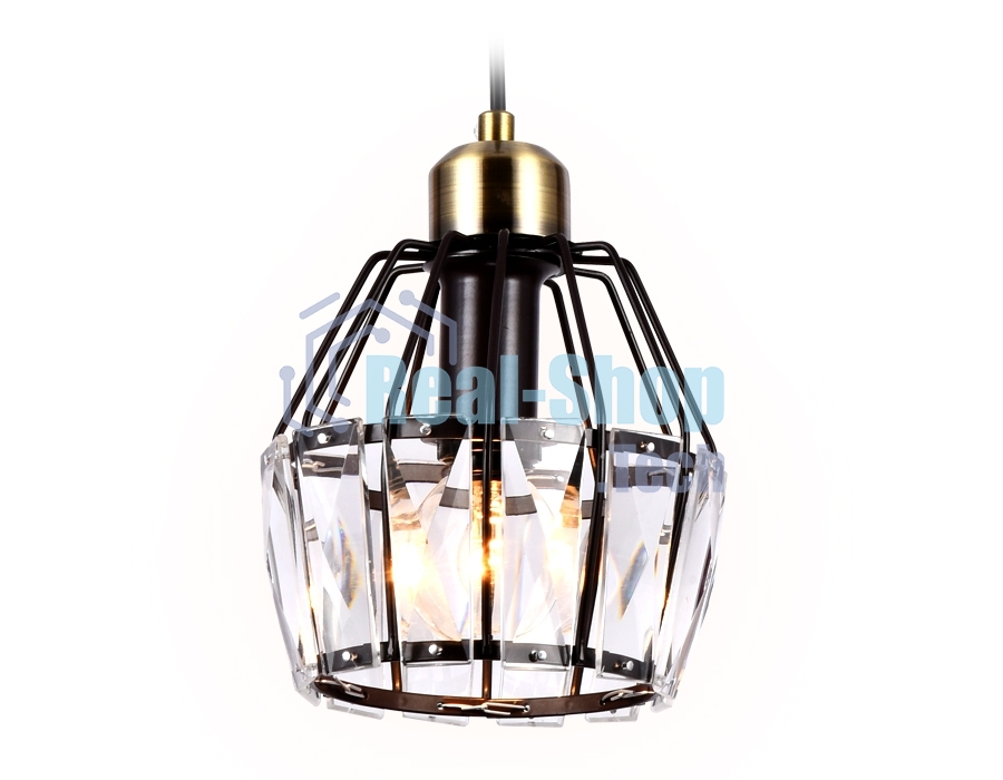 Светильник Ambrella light TR5875 DCF/SB темный кофе/бронза E14 max 40W D150*650