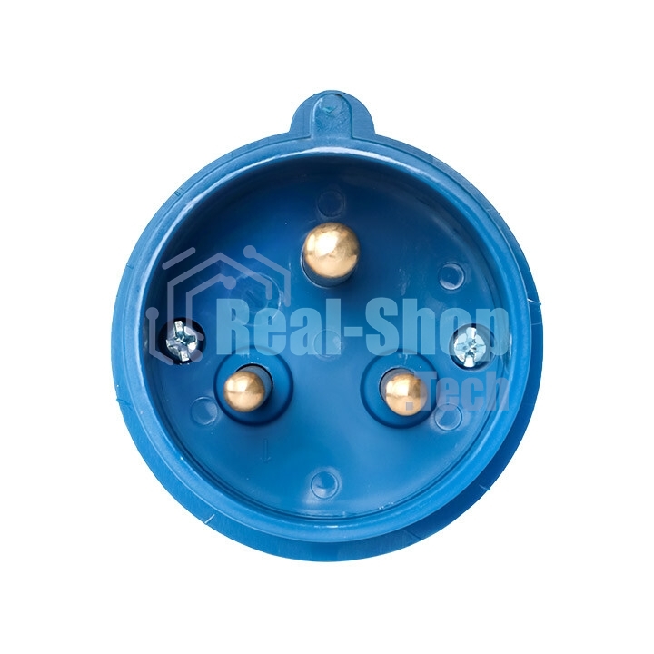 Вилка эл. каб. 32А 2P+РЕ 220В IP44 (023) EKF ps-023-32-220