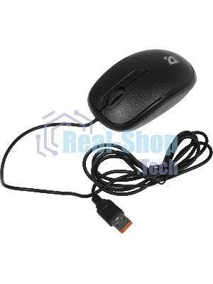 Мышь проводная Defender Datum MS-980 черный, 1000 dpi, USB Type-A, кнопки - 3