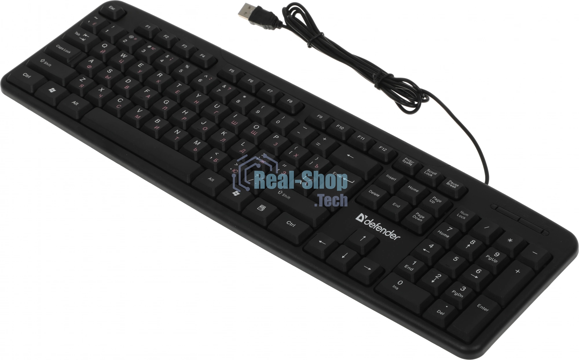 Клавиатура проводная Defender Astra HB-588, USB, черный