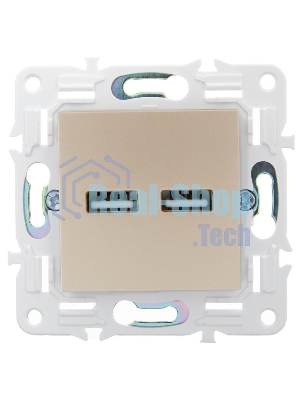 SKANDY Розетка USB A+A 3,1А SK-R15Sa песочный | SK-U21-D31-K98 | IEK