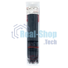 Хомут P6.6 стандартный (ч), 3.6x300 (50шт) PROxima FlexLock