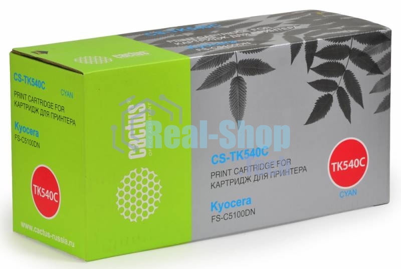 Картридж лазерный Cactus CS-TK540C голубой (4000 стр.) для Kyocera FS-C5100DN