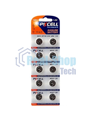 Щелочной/алкалиновый элемент питания PKCELL AG10-10B тип - LR54(AG10) 10 шт в блистере