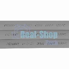 Термоусаживаемая трубка Rexant 8,0/4,0 мм, серая, упаковка 50 шт. по 1 м