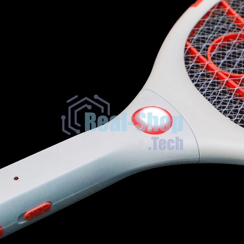 Мухобойка электрическая Rexant 1000В, фонарик+аккумулятор ПРОФИ (0420)