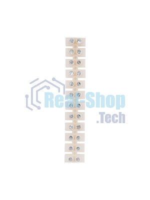 Клеммная колодка винтовая Rexant KВ-25 (10-25 мм²), ток 60 A, полиэтилен белый, индивидуальная упаковка, 1 шт. (ЗВИ)