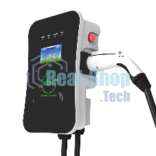 Зарядная станция S'OK Green Energy M3W Series Wallbox EV Charger SM3W10732542-7wf, 1-phase,7kw (32a/220v), ocpp 1.6j, rfid, wifi, lan, ip54, кабель 7.5м