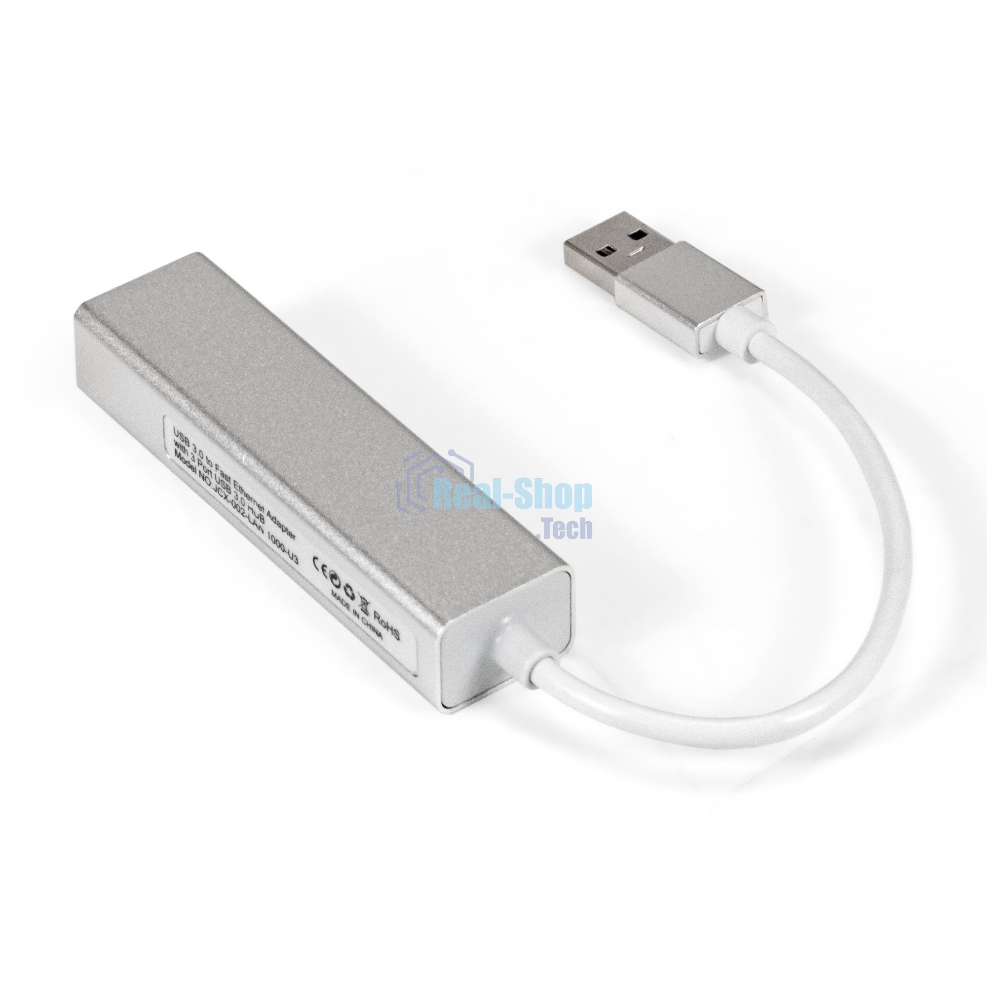 Кабель-адаптер ExeGate EXE-77U3T-45 (USB3.0 --> 3xUSB3.0 + 1xRJ45 UTP 1000Mbps RLT8153)