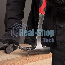 Молоток Matrix кровельщика 600г цельнометаллический двухкомпонентная рукоятка