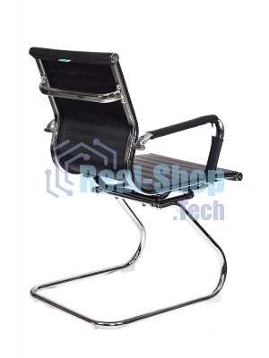 Кресло Бюрократ CH-883-LOW-V/BLACK черный, экокожа, 120 кг, механизм качания, низкая спинка