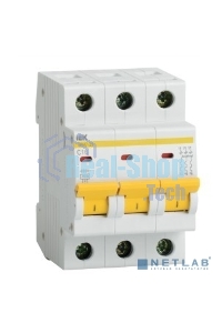 Выключатель автоматический модульный 3п D 63А 4.5кА ВА47-29 ИЭК MVA20-3-063-D