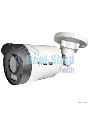 Видеокамера IP уличная Tantos TSi-Pe25FP 2 мегапиксельная с фиксированным объективом и питанием PoE