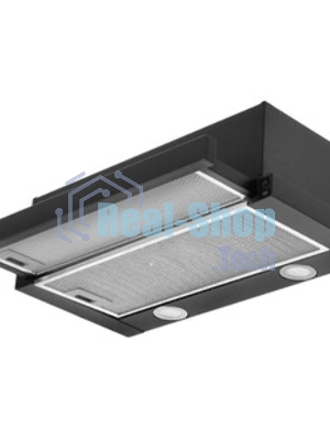 Вытяжка телескопическая HOMSair Flat 60 Glass черный, 60 см, 520 куб. м/ч, 45 дБ