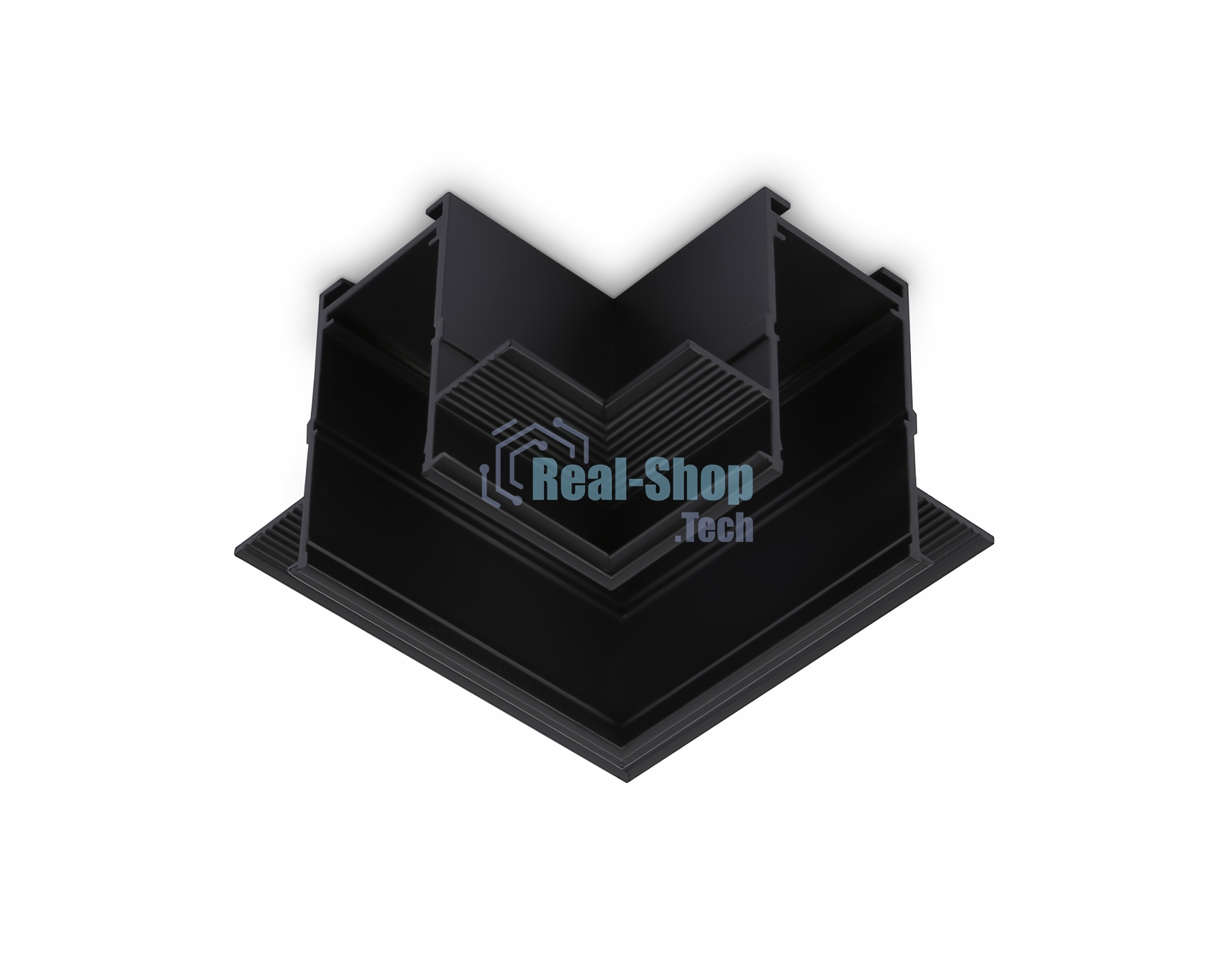 GL1040 BK черный коннектор угловой для встраиваемого шинопровода Magnetic 220V 80*80*47