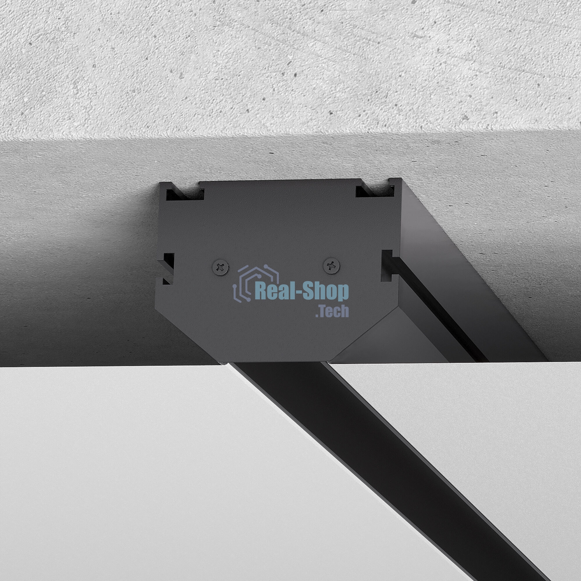 Slim Magnetic Комплект заглушек для шинопровода в натяжной потолок: торцевая и внутренняя (черный) 85233/00