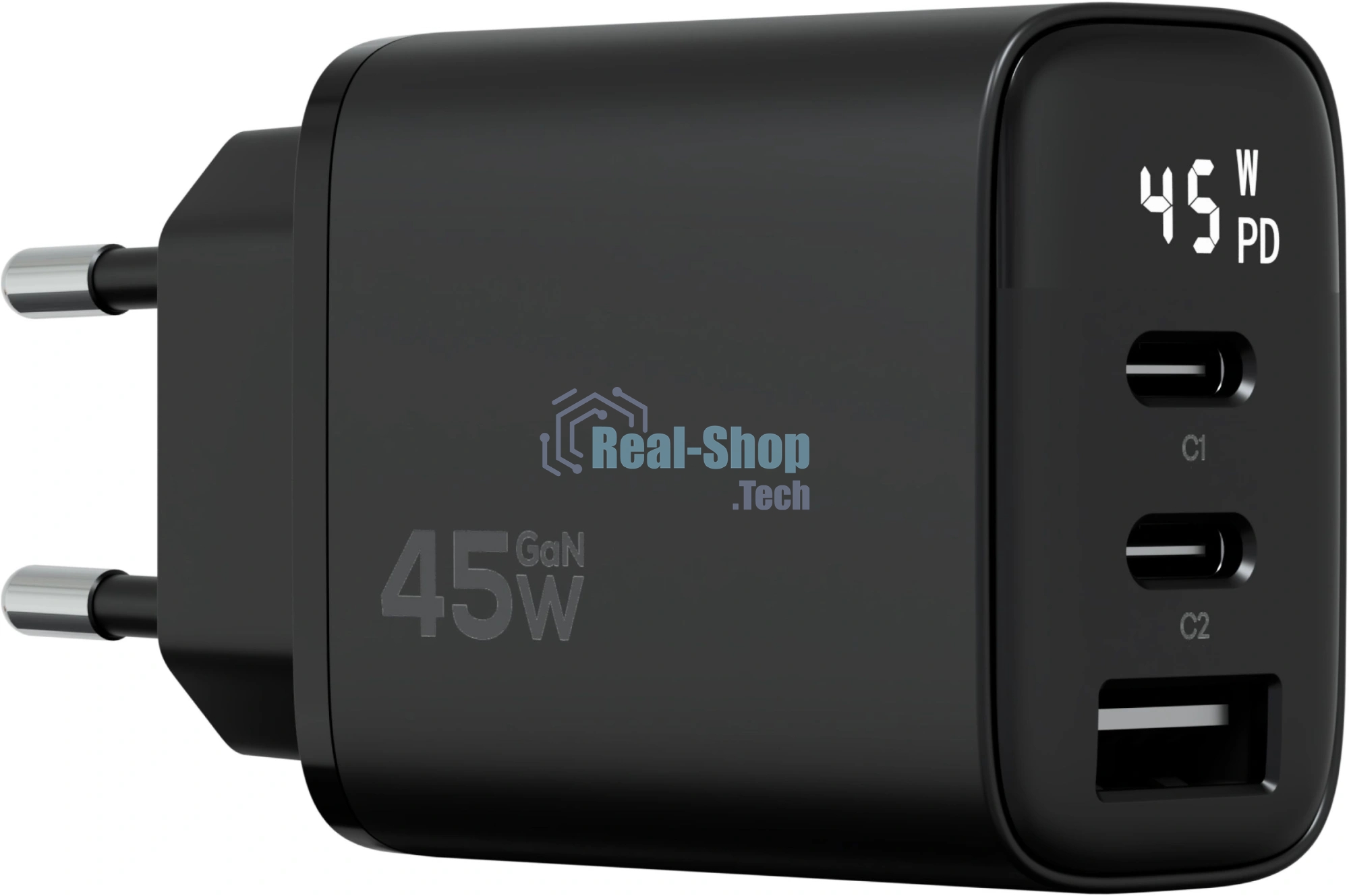 Сетевое зарядное устройство Magssory ACH008 45W 3.25A (PD3.0+PPS+QC4+AFC+FCP+SCP) универсальное черный