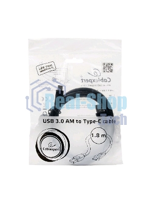 Кабель Cablexpert CCP-USB3-AMCM-6 Кабель USB3.0 AM/USB3.1TypeC, 1.8м, 