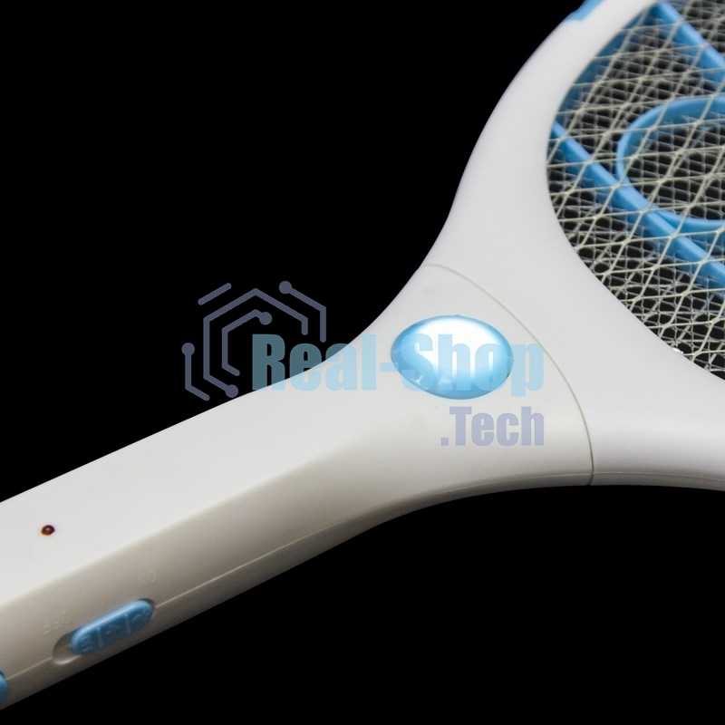 Мухобойка электрическая Rexant 1000В, фонарик+аккумулятор ПРОФИ (0420)