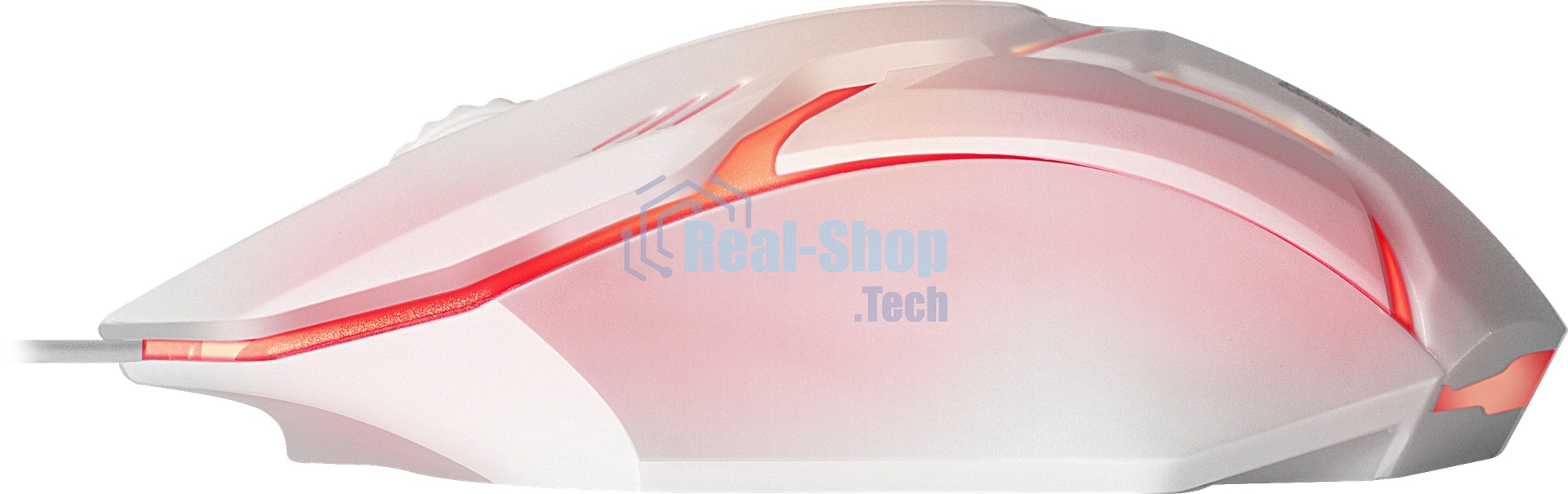 Мышь проводная Defender Cyber MB-560L белый, 1200 dpi, USB, кнопки - 3