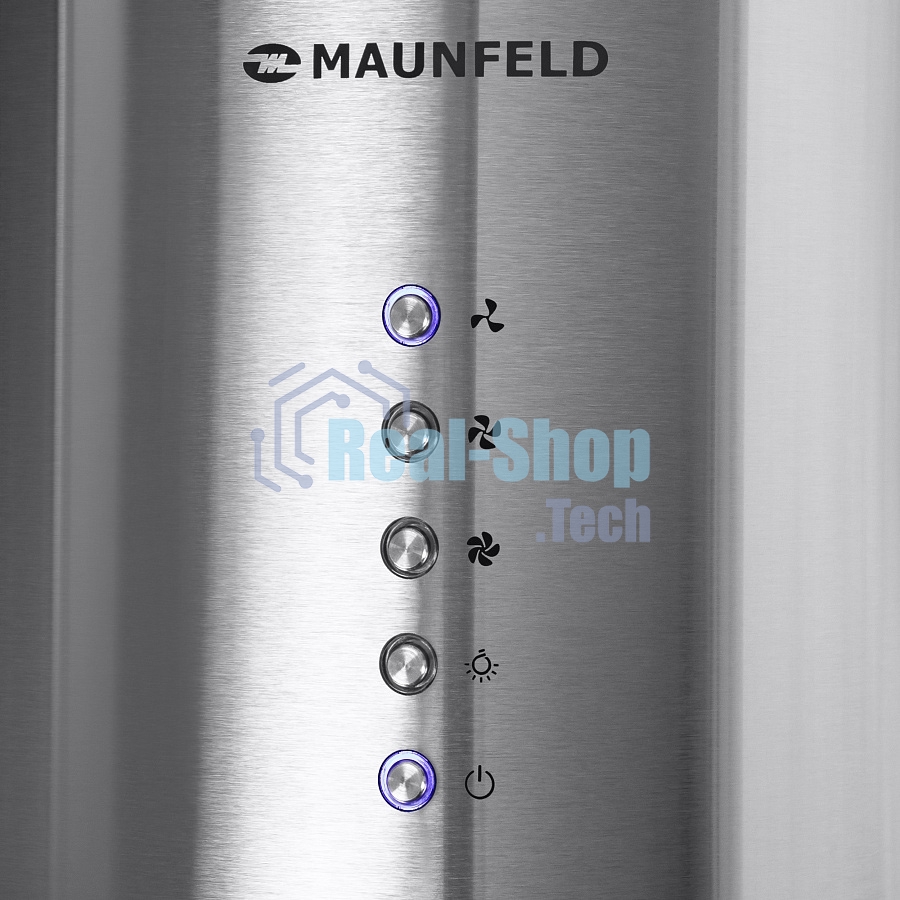 Вытяжка островная Maunfeld Lee Light Isla 35 нержавеющая сталь, 35.15 см, 1050 куб. м/ч, 63 дБ