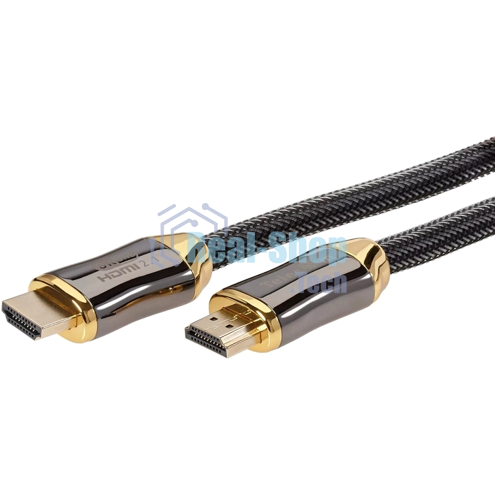 Кабель HDMI 19M/M,ver. 2.1, 8K@60 Hz 3m метал разъемы, нейлоновая оплетка Telecom TCG300-3M