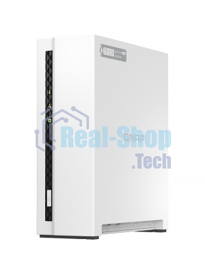 Сетевое хранилище SMB QNAP TS-133 NAS 1 HDD tray. ARM 4-core Cortex-A55 1.8GHz, ram 2 Gb (max), 1x1GbE, 1xUSB 2.0 port,1xUSB 3.2 Gen 1