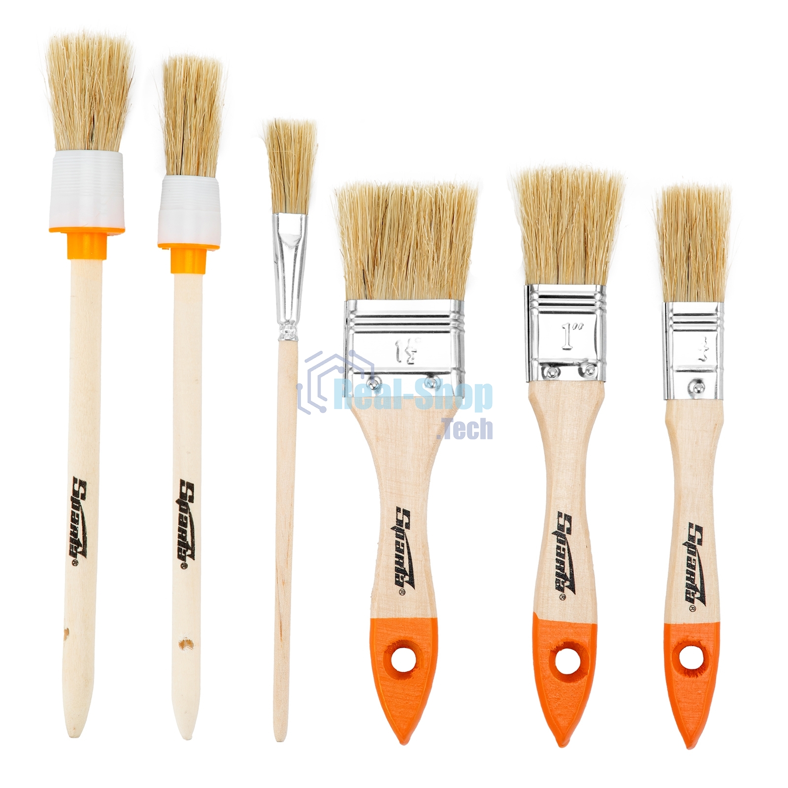 Набор кистей Sparta 6 шт.(плоские 3/4