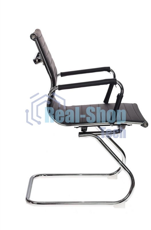 Кресло компьютерное Бюрократ CH-883-LOW-V/BLACK черный, искусственная кожа, низкая спинка, в коробке 2 шт, цена за 1 шт