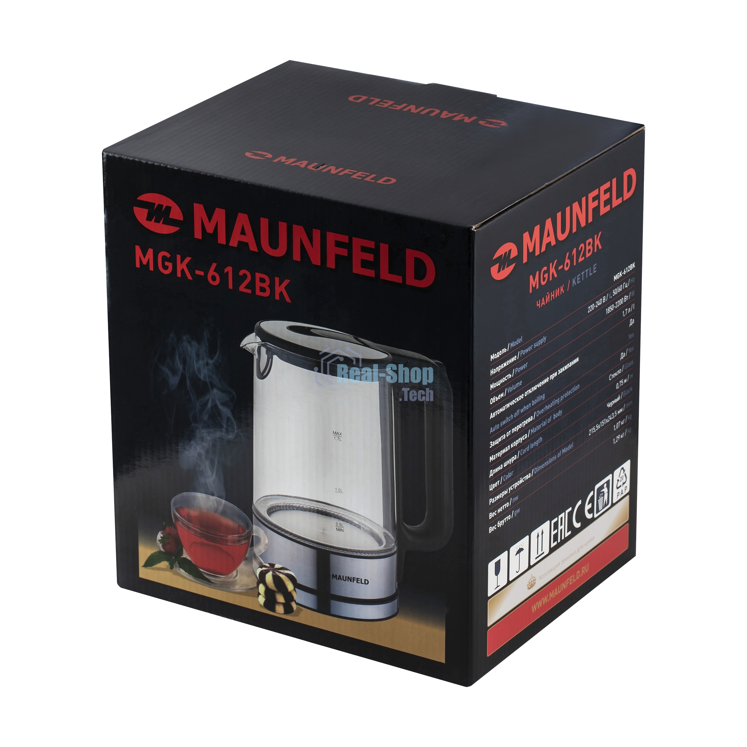 Чайник электрический Maunfeld MGK-612BK